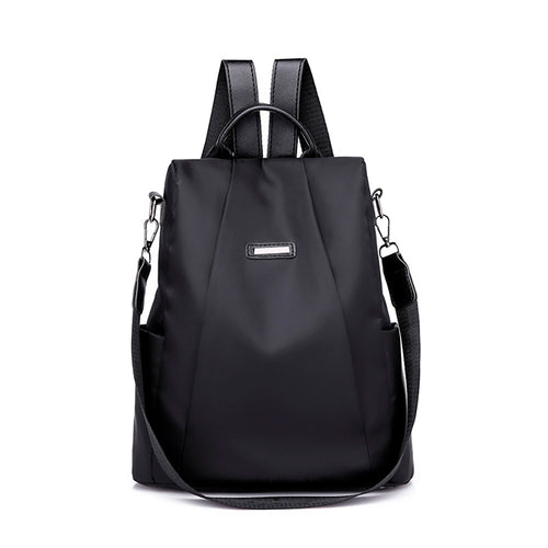 Women Travel Bag Shoulder PU Leather bag Solid Casual Ladies Phone Functional Laptop Backpack Large Capacity Travel Duffle