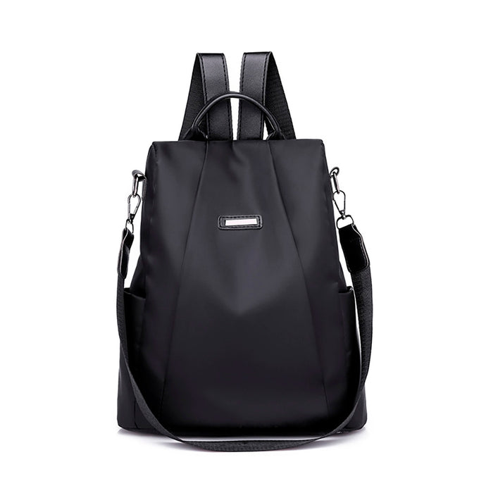 Women Travel Bag Shoulder PU Leather bag Solid Casual Ladies Phone Functional Laptop Backpack Large Capacity Travel Duffle